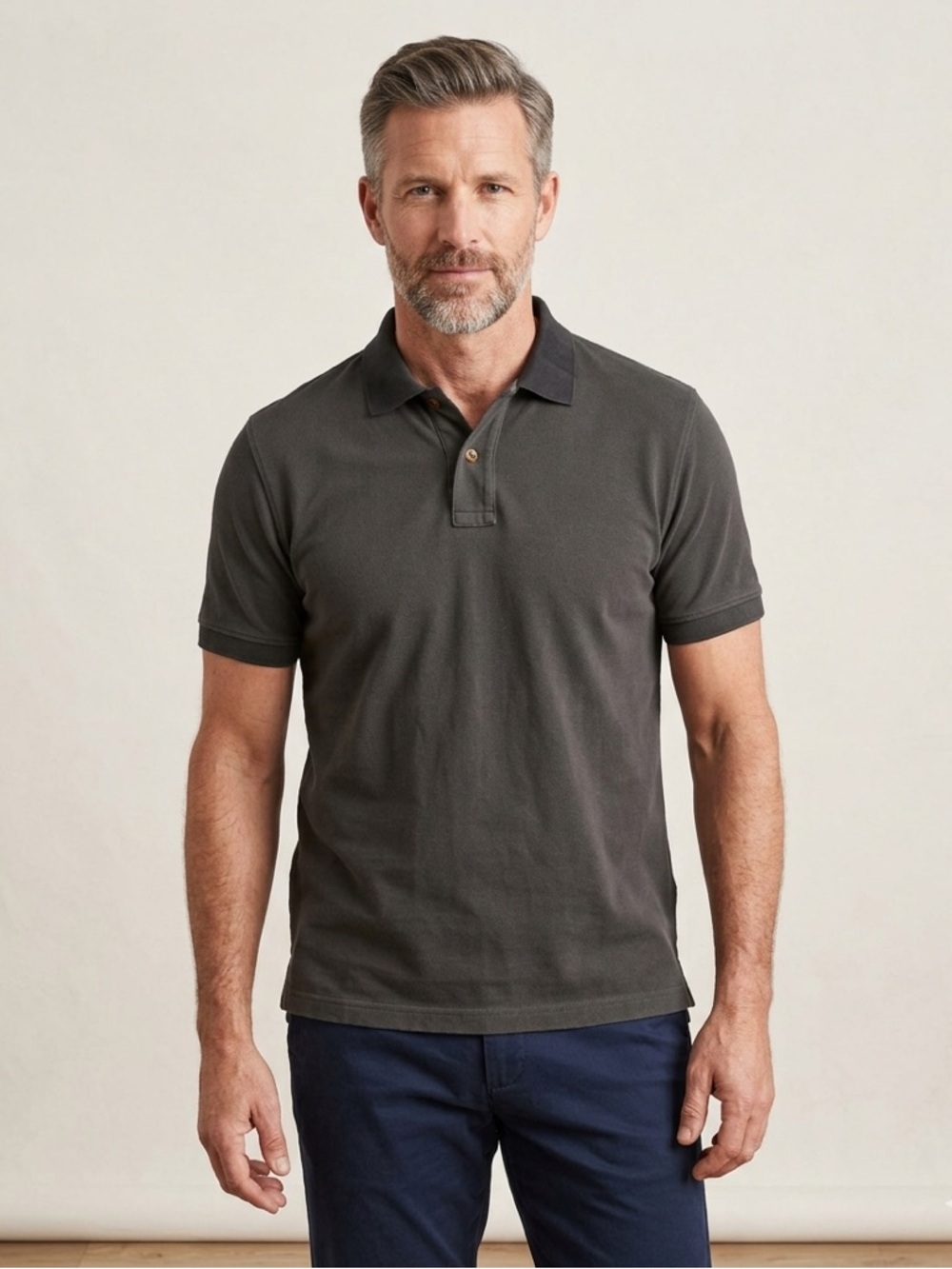 Eddie Bauer Men’s Polo Shirt Medium Forest Green Short Sleeve Cotton Casual